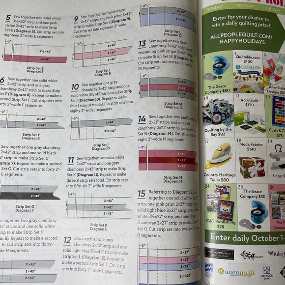 American Patchwork Quilting Crafting Magazine Dec 2021 Issue 173  Vol 29 No 6 u - Picture 11 of 11